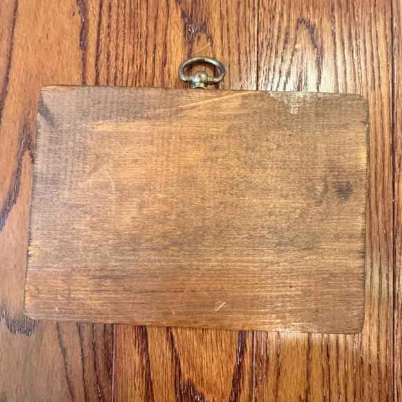 VTG Christmas Wall Hanging Plaque Decoupage Choir Alter Boy Handmade Artisan - Picture 3 of 13